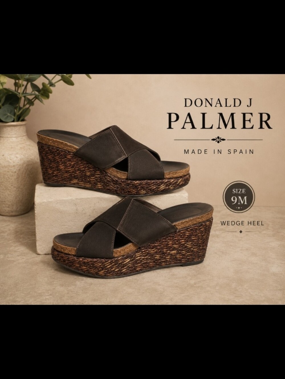Donald J Palmer made in Spain Wedge heel 9M